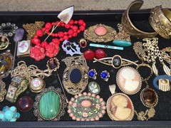 Vintage Rhinestones Designer Costume Jewelry Lot