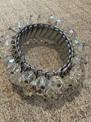 Vintage 1950 Aurora’s Borealis crystal jewelry set