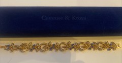 Camrose & Kross Jacqueline Kennedy Sapphire And Crystal Gold Bracelet JBK