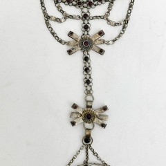 Silver Necklace Chain Mounted German Bavaria 1774 Thaler Coin