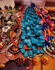 2 LB Mixed jewelry craft Lot, Beads, rings, necklaces Findings Repair Harvest