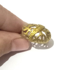 VINTAGE ANCIENT RING WITH ROMAN TOUCH NEAR EASTERN GILDING EXTREMELY INCREDIBLY