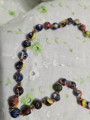 VTG MCM MURANO GLASS BEADS VENETIAN 30in NECKLACE & BRACELET