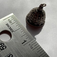 Michangelo St Peters Basilica Dome Rome Italy 800 silver charm pendant