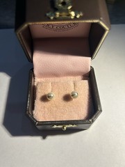 Juicy Couture Vintage White Pearl Earrings Set STUDS Y2K Era
