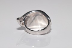 Antique Circa 1920s Hand crafted Art Deco 18k Gold Natural Diamond Ring