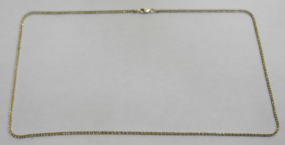 24.5″ Gold Over Sterling Silver Tennis Necklace 925 ecoinsales
