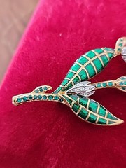 Metropolitan Museum of Art signed MMA.V&A.CN Flower Brooch Victoria & Albert