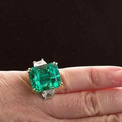 Art Deco Vintage 5.30 Ct Natural Emerald Wedding Ring 925 Sterling Silver