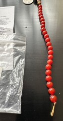 NEW Vintage Metropolitan Museum Of Art MMA Carnelian Cabochon 24k Gold Necklace