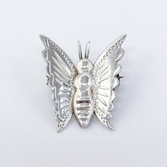 Estate Mexico Sterling Silver 925 Butterfly Pin Brooch