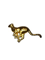 Vintage Designer Animal Brooch Lot Paquette MMA Signed Gold Tone