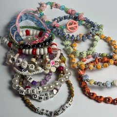 Kidcore Bracelet Lot Dress Up Party Favor Some Vintage All Plastic