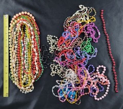 Bead Necklace Costume Parade Mardi Gras Party Various Colors & Length Vintage