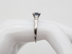 Antique 1920s $3000 1.50ct Ceylon BLUE Sapphire Diamond Platium Ring
