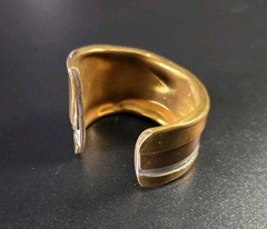 Vintage Mid-Century Modernist Brass Bracelet