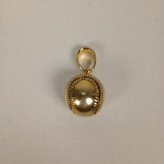 Vintage Heavy Baseball Pendant Charm Sports Jewelry Unmarked