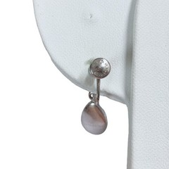 Vintage Sterling Lamode Pearl Screw Back Drop Dangle Earrings Old Money Coastal