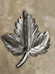 Tiffany & Co. Sterling Silver Maple Leaf Brooch