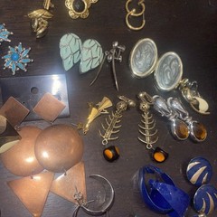 Vintage Goldtone Jewlery Drop Dangle Some Signed Monet & More 118 Pair & 22 …