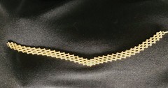 Vintage Christian Dior Gold Tone Mesh Link Choker Necklace 134.65g W/COA Signed