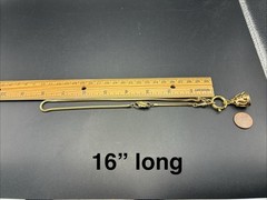 Vintage 12k Gold Filled Pocket Watch Chain FOB, Swivel Dog Clip, OMG Silky Chain