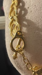 Vintage MMA METROPOLITAN MUSEUM Of ART Byzantine Knot Goldtone Necklace Rare!