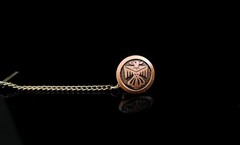 Vintage Solid Copper Lot Including 7″ Cuban Link Bracelet, Spoon Ring & Tie Tack