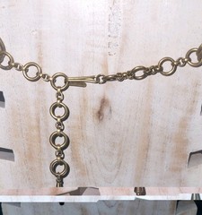 Vintage Statement Collar Necklace Topaz Colored Stones w/Pearls Goldtone Metal