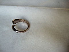 VINTAGE 1970-80s 3D DOLPHIN CROSSOVER RING STERLING SILVER STAMPED 925 SZ 5