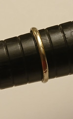 ANTIQUE 18K WHITE GOLD RING,SIZE 6.