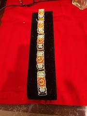 Bracelet Venetian Millefiori Micro Mosaic link Italy 5 Link NWOT R342