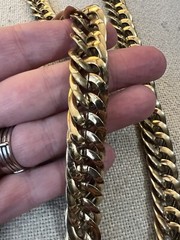 Goldtone Chunky Chain Necklace No Closure Pullover