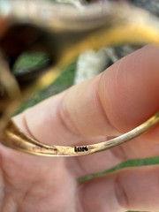 1930s Art Deco 10K Gold Diamond Engagement Ring Two Tone Illusion Sz 7.25