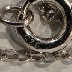 Vintage HAN Sterling Silver Marcasite Blue Mother of Pearl Cameo Necklace