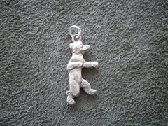 Pip from Pip Squeak & Wilfred 1920s Cartoon Vtg Sterling Silver Bracelet Charm