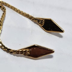 Vintage Avon Gold Tone Y Necklace Dangle Rhinestone Pendant Necklace Signed