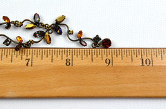 Vintage Necklace Festoon Style Necklace Beautiful Multicolored Rhinestones
