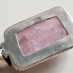 VINTAGE COLLECTIBLE STERLING SILVER 925 PENDANT, 1.5″ GENUINE STONE