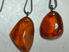 NATURAL OLD ANTIQUE COGNACK BALTIC AMBER NECKLACE 35,7 gr