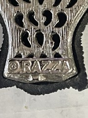 Vintage Signed Razza Bull or Water Buffalo Brooch, Good Condition, Striking