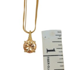 Brilliant Cut Zircon Pendant Necklace Multistrand Chain Glamour Jewelry Women’s