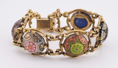 Vintage 1970’s Celebrity Moroccan Matrix Panel Bracelet by Delizza & Elster
