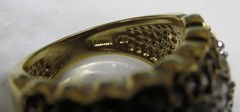 Beautiful Ross Simons Sterling Silver Clear Stones Pave Ring ~ 10.4g ~ 9-A478