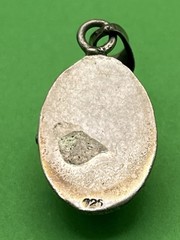 Adorable Vtg Bunny Rabbit Pendant / Charm Sterling Silver Signed 925 3D