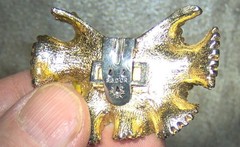 Vintage S.G. D’OR Dress or Shoe Clip On gold tone Flower or Leaf