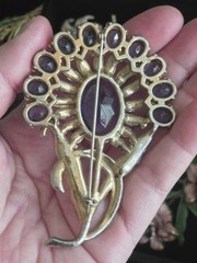 Absolutely stunning large 40s Statement Piece Pot Metal Brooch