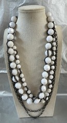 Lot of 10 Vintage Chunky Beaded Statement Necklaces Boho Chic Acrylic Resin Wood