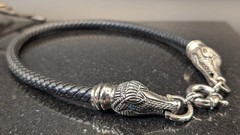 1996 Bruce Cabot Style Alligator Head Choker Necklace