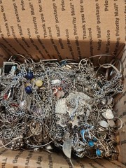 3 Pounds Jewelry Costume Vintage Mix LBS necklaces bracelets pins rings etc lbs